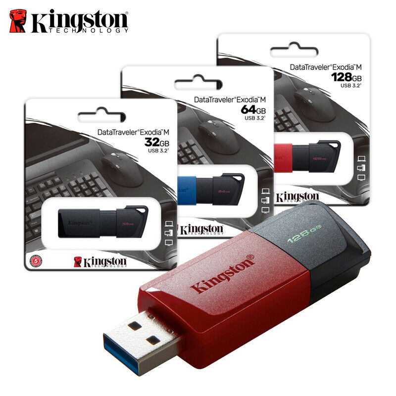 Kingston DataTraveler Exodia M Clé USB 128 GO USB 3.2 Gén 1 (Noir + Ro
